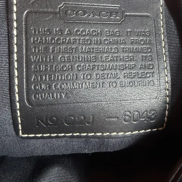 Coach Black Monogram Handbag COACH Small Satchel Handbag Great condition - Picture 7 of 10